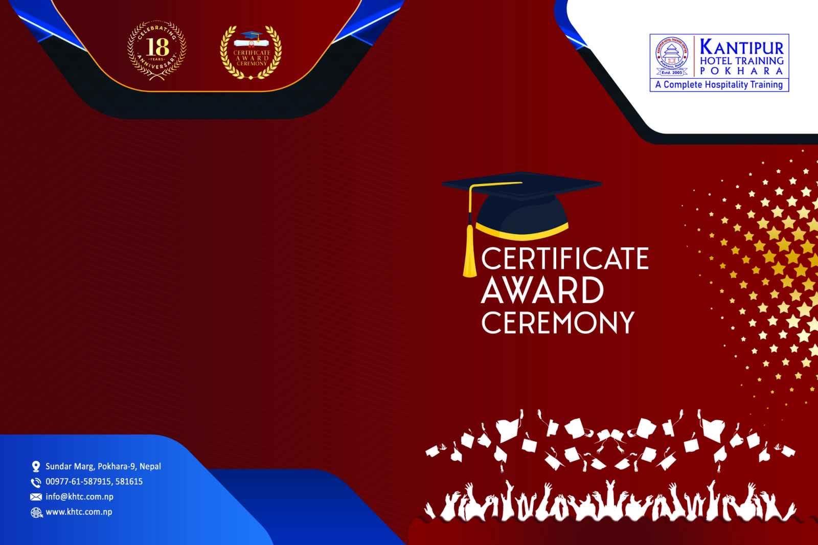 Certificate Award Ceremony